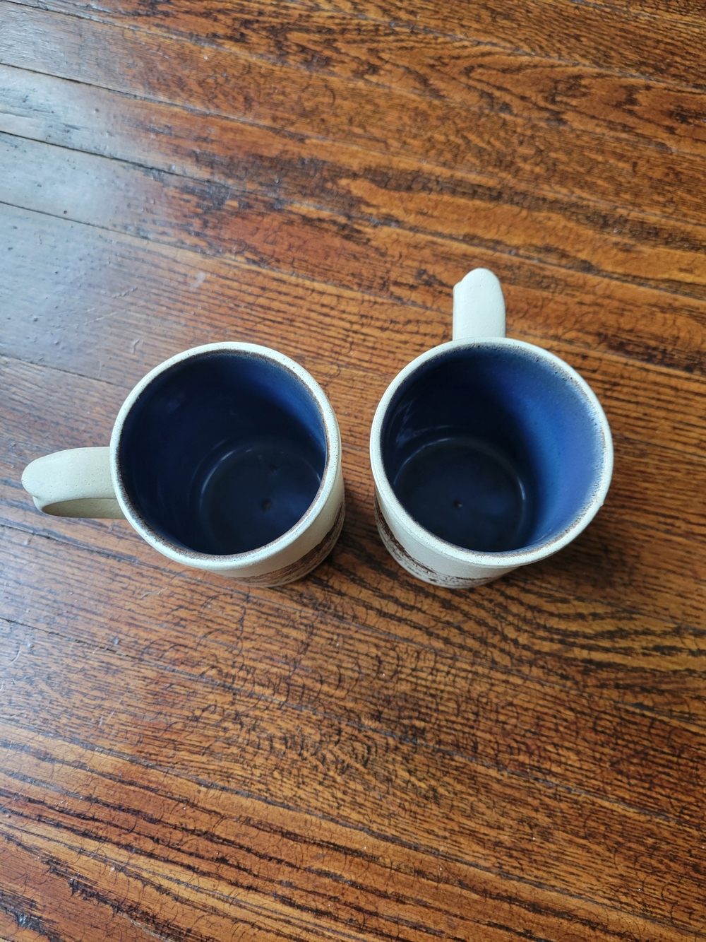Laugharne Pottery Llandeilo Handmade Stoneware Mug Vintage Set Of 2 Rustic - Picture 7 of 17